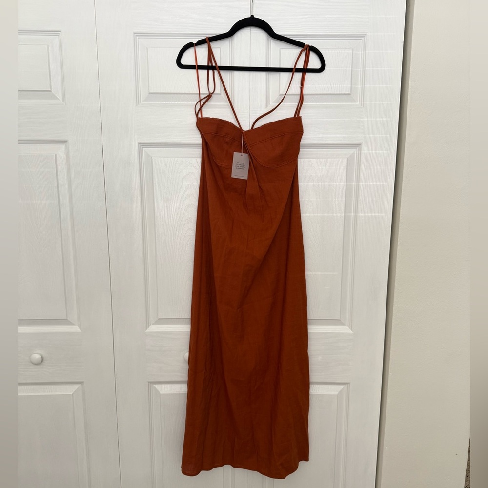 NWT Cult Gaia “Breanna Dress” in Amber | size L